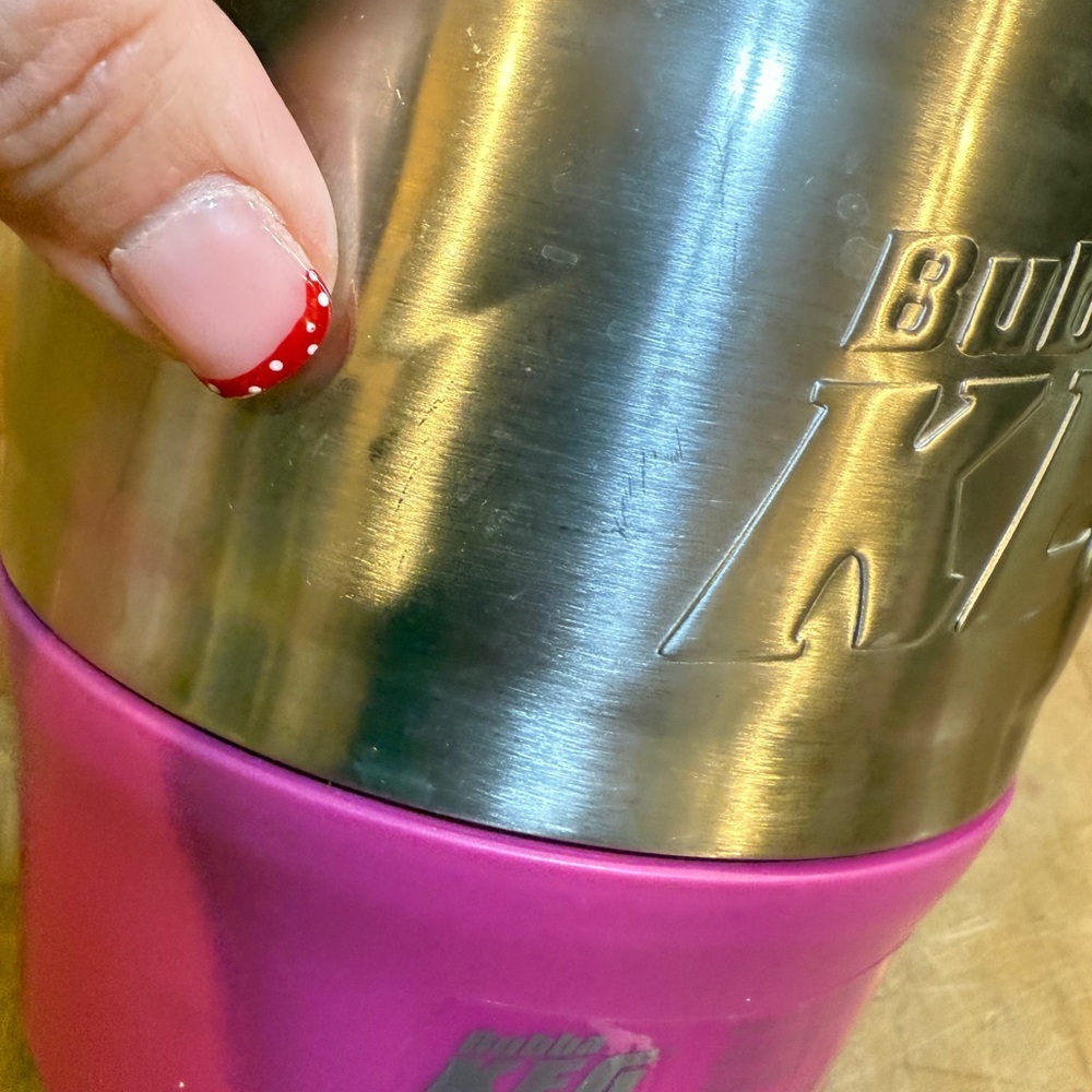 Bubba Keg Pink and Silver Travel Mug Stainless Steel Pink Plastic Huge Thermal - Picture 11 of 14